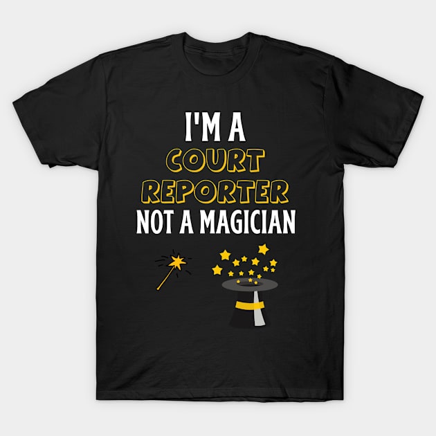 Court reporter T-Shirt by Mdath